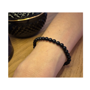 Black agaat armband 6mm
