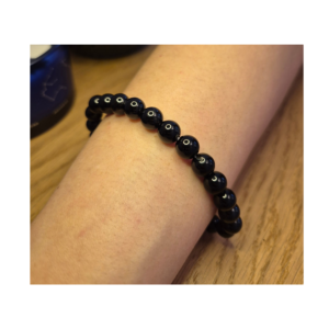 Black agaat armband 8mm