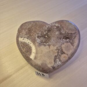 Roze amethist hart - H3